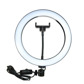 33CM LED STUDIO CAMERA RING LIGHT PHOTOGRAPHY WITH MOBILE HOLDER